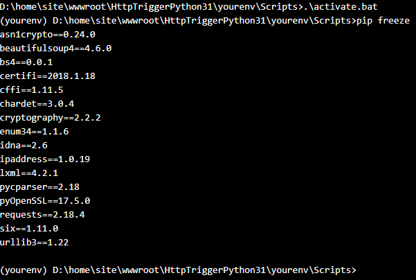 List Installed Python Modules